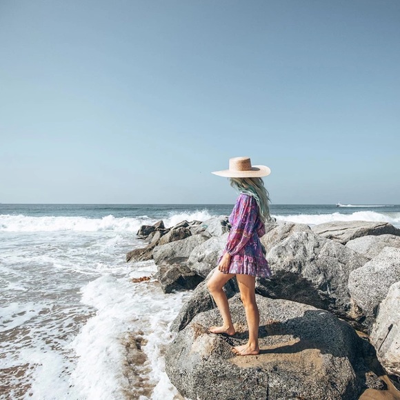Boho Purple Wisteria Long Sleeve Ruffled Dress - Picture 8 of 14